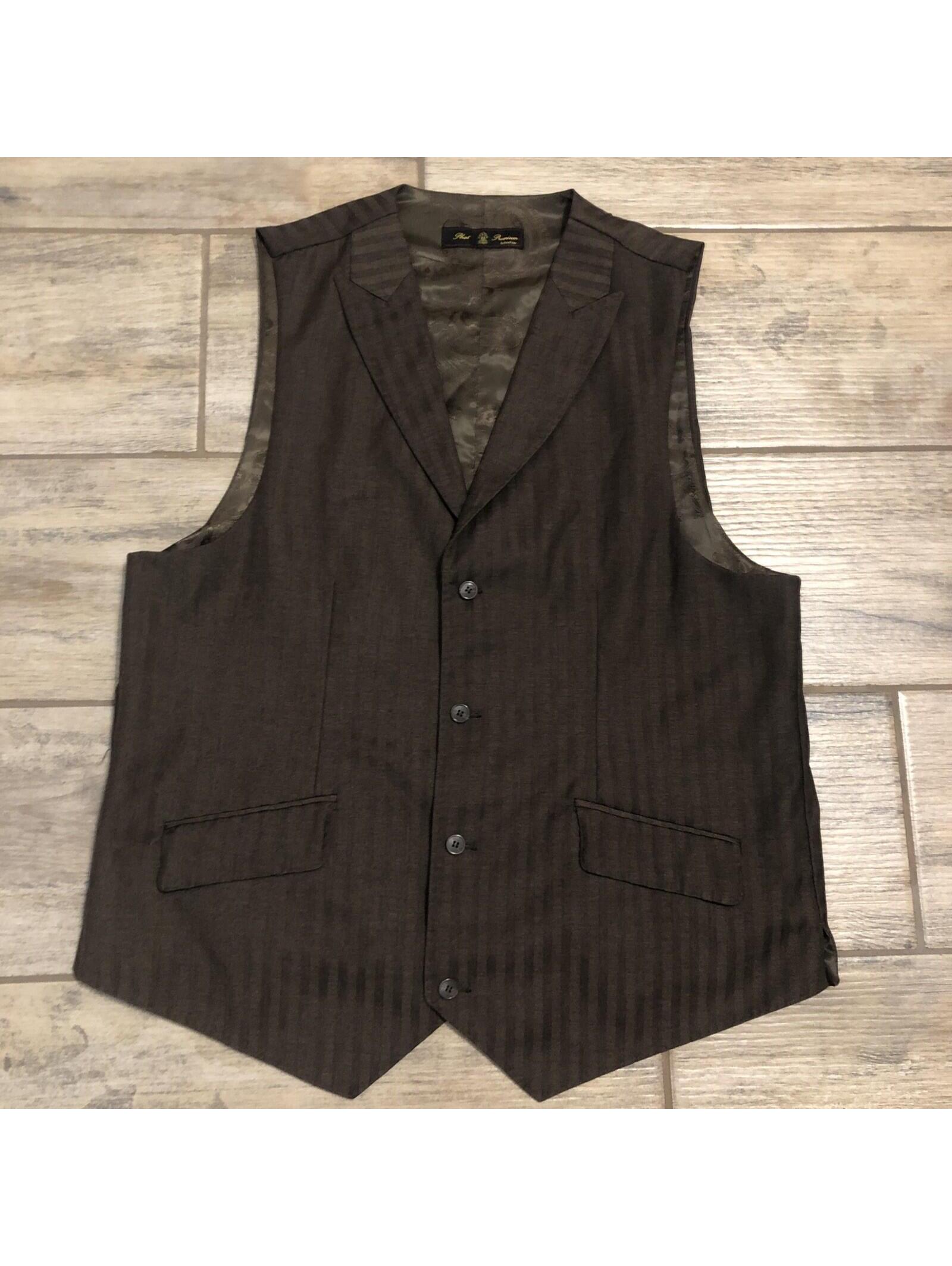 Phat Premium By Phat Farm Mens Xl Brown Vest